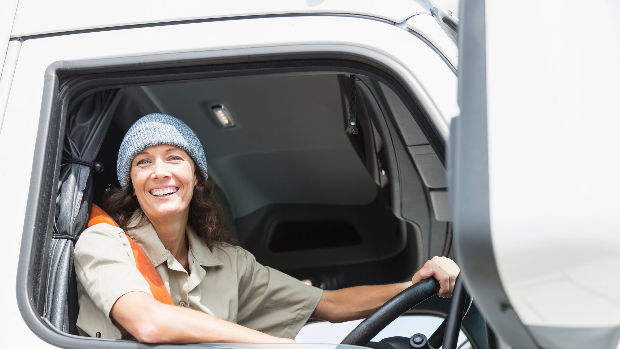 Truck Driver Smiling